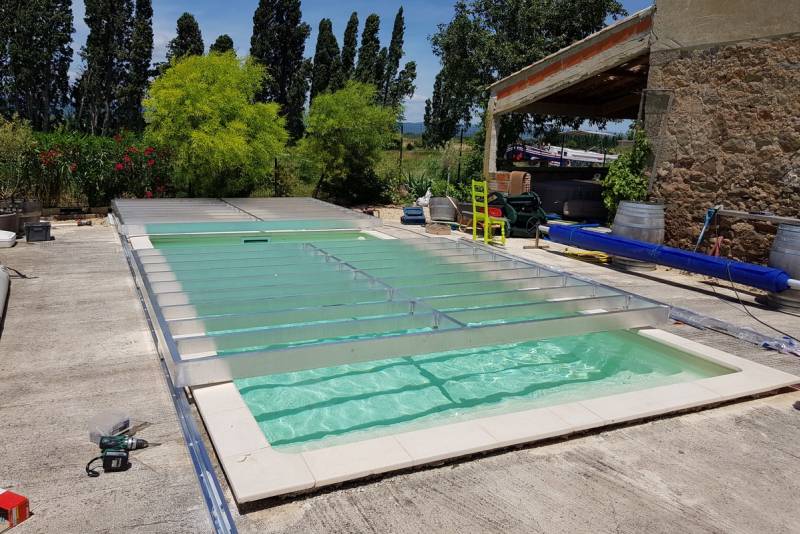 Création d'une terrasse couvre piscine 